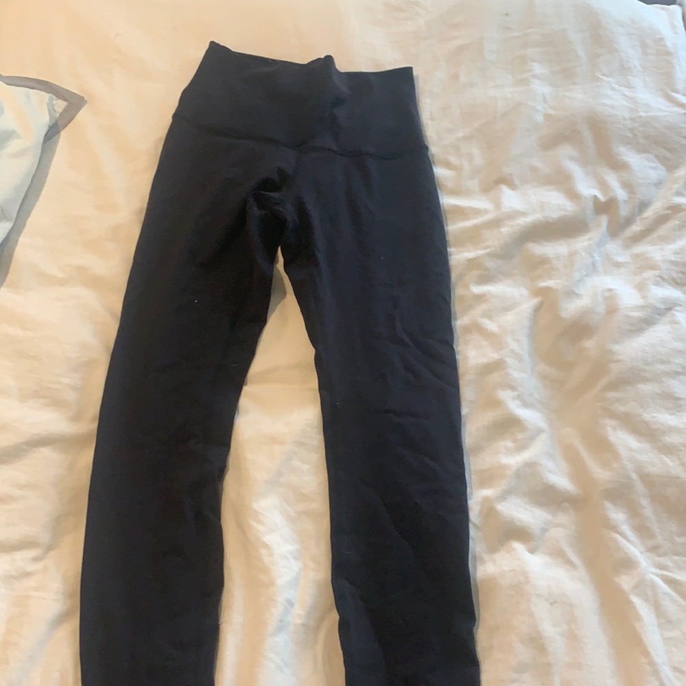 Black Lululemon High Rise Aligns